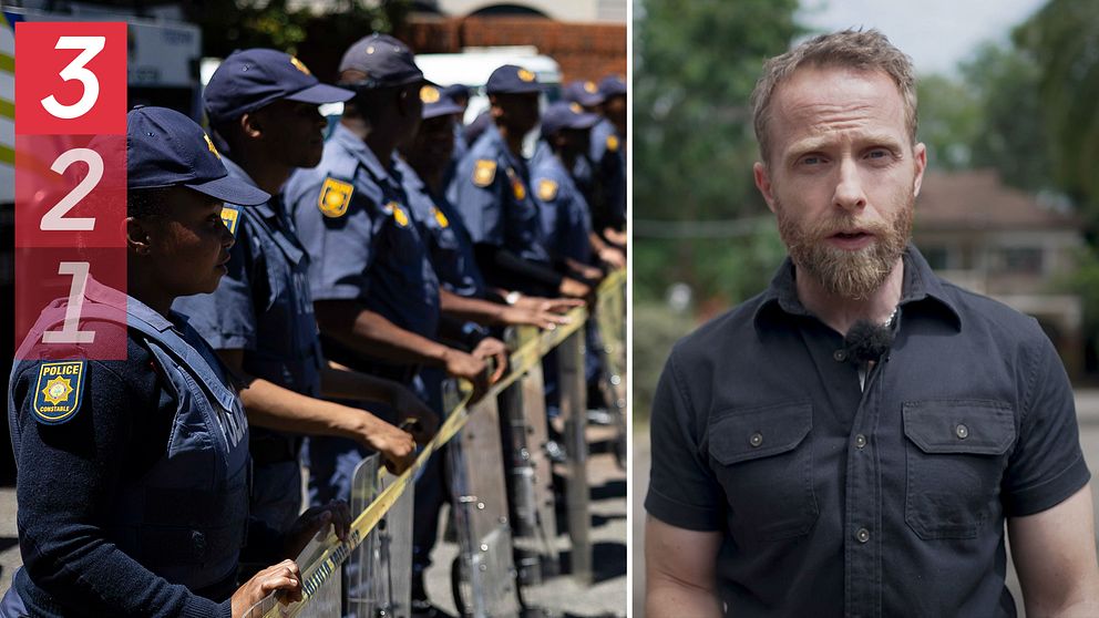 Poliser i Sydafrika och Johan Ripås