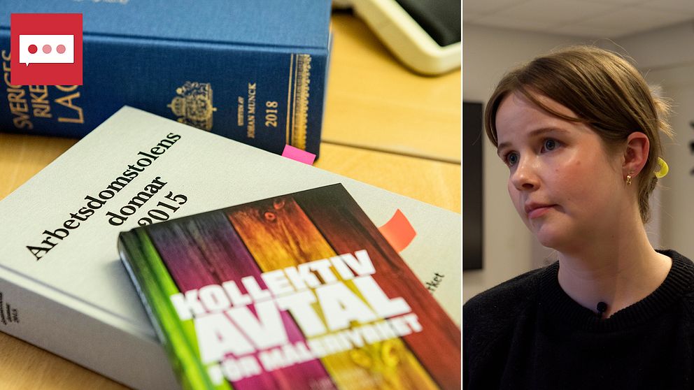Bild på böcker om Arbetsdomstol och kollektivavtal