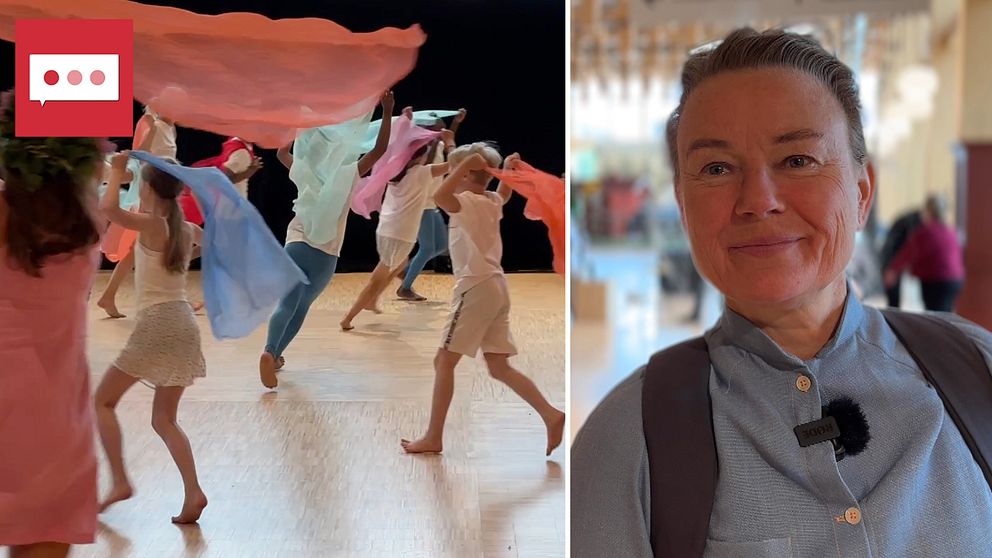 Eva Bojner Horwitz vid Kungliga Musikhögskolan och barn som dansar
