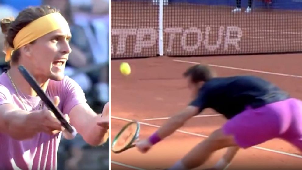Alexander Zverev ilsknade till mot domaren i Hamburg.