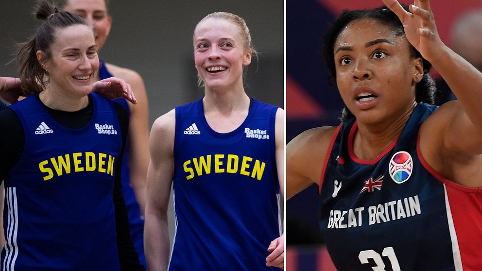 Frida Eldebrink, Klara Lundqvist och Kristine Anigwe