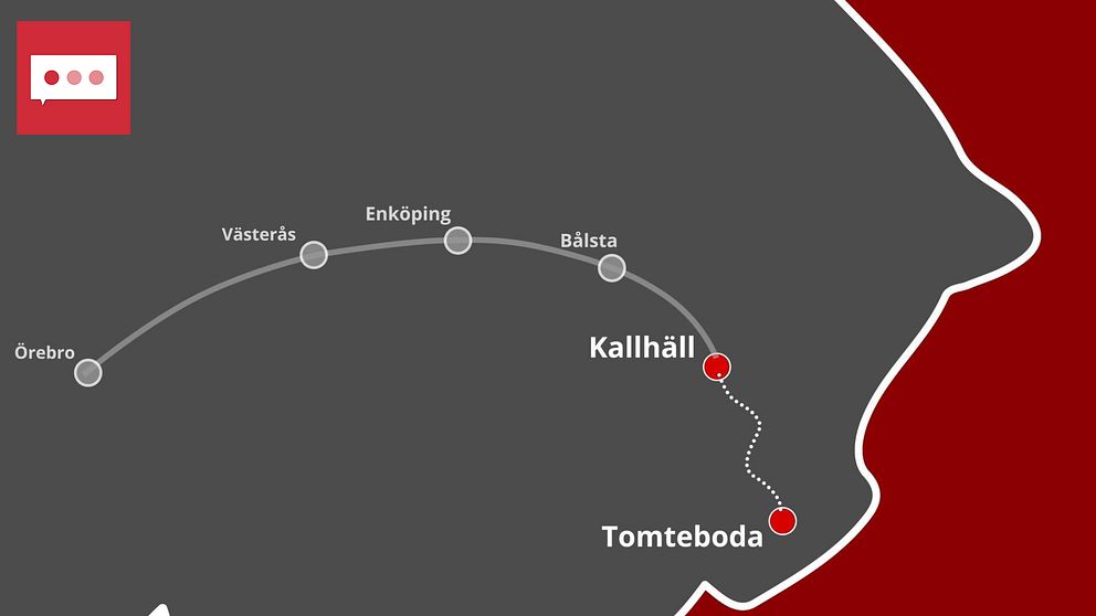 Mälarbanan löper från Örebro, passerar Enköping och Bålsta – in till Stockholm.