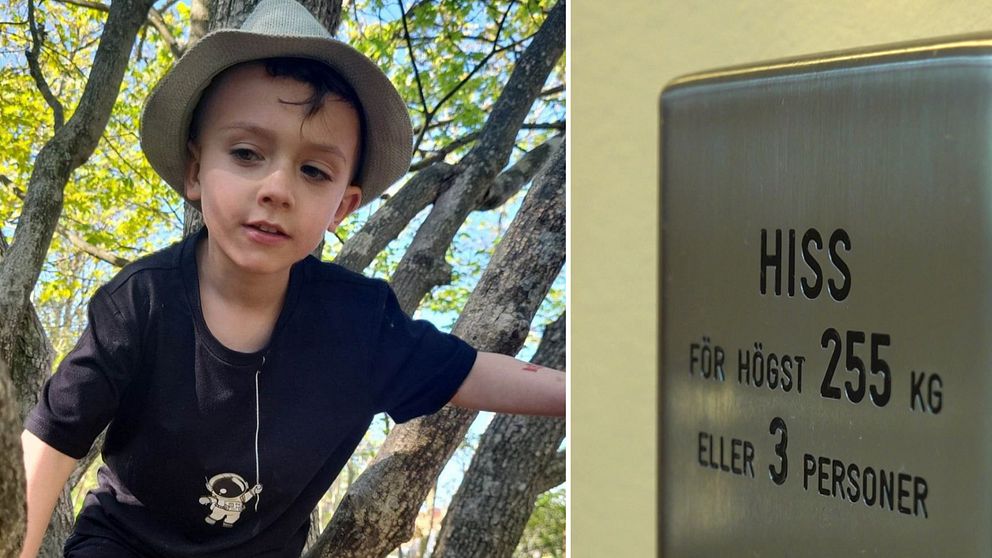 Nima, 5, dog i hissolyckan och bild på hiss