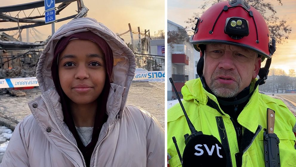 Noura Khalid, boende i Vagnhärad, och Peter Lifvenhage, insatsledare.