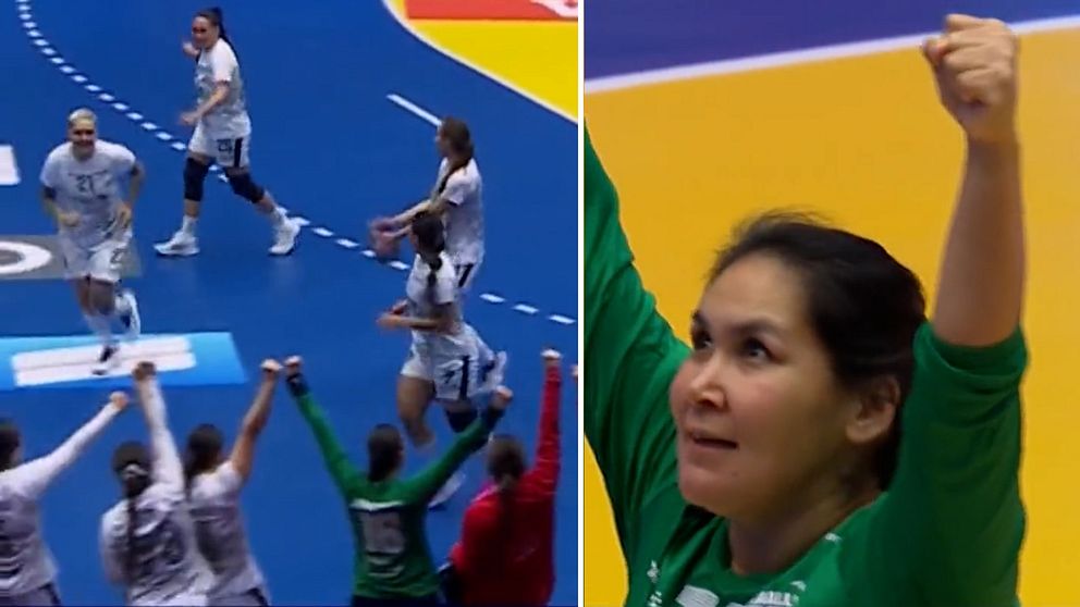 Vild glädje från Grönland i handbolls-VM.