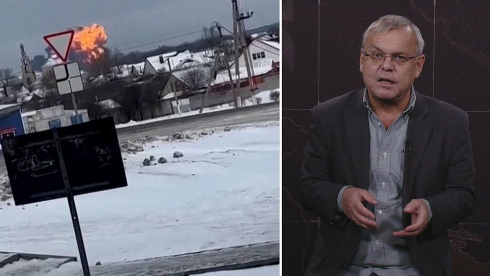 Hör Bert Sundström, utrikesreporter, om det ryska flygplanet som kraschade i Belgorod, Ryssland.