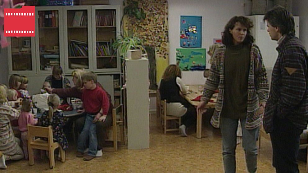 Öppen förskola i Överturingen 1995.