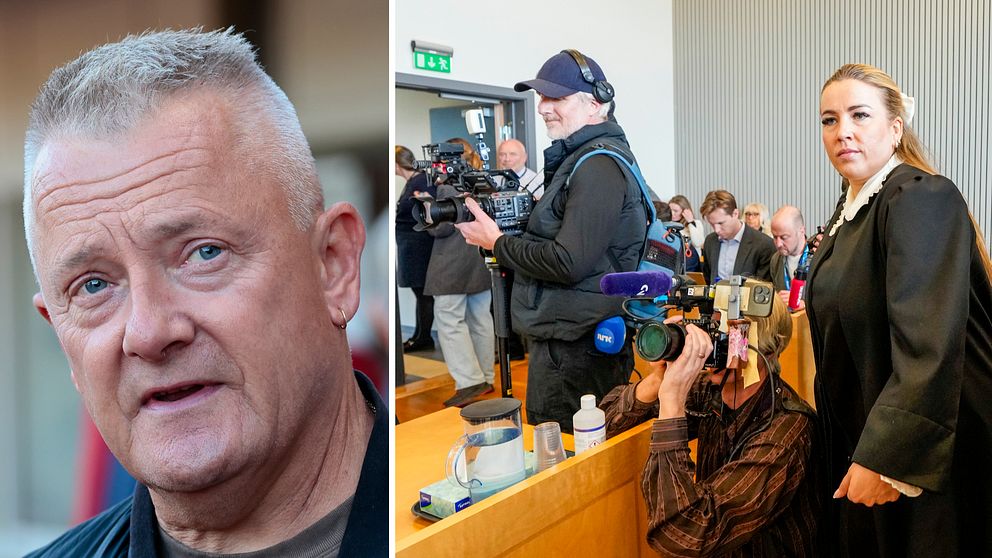 Gjert Ingebrigtsen (till vänster) är åtalad i en rättegång som vållar stort mediaintresse.