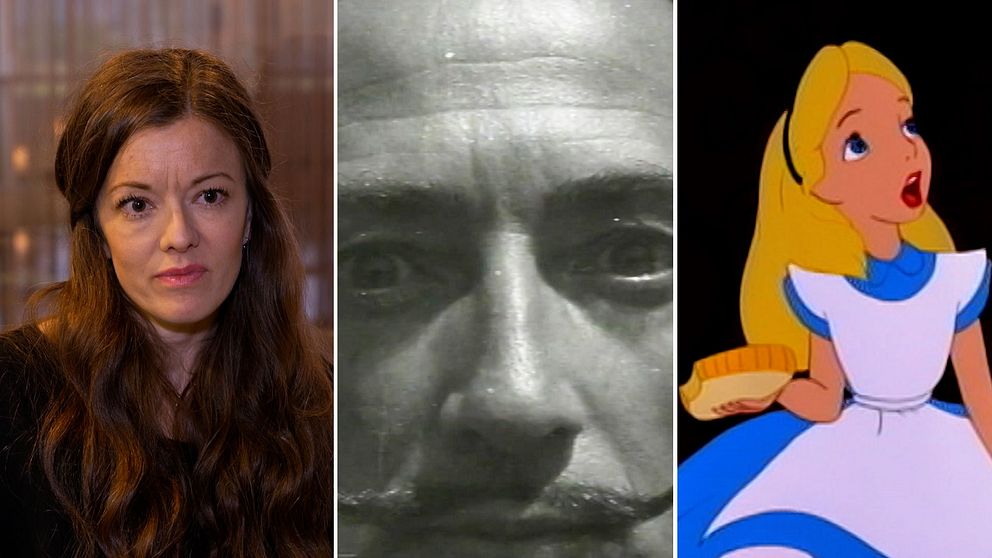 CCelia Svedhem, författare, Salvador Dalí, konstnär, bild ur Alice i underlandet