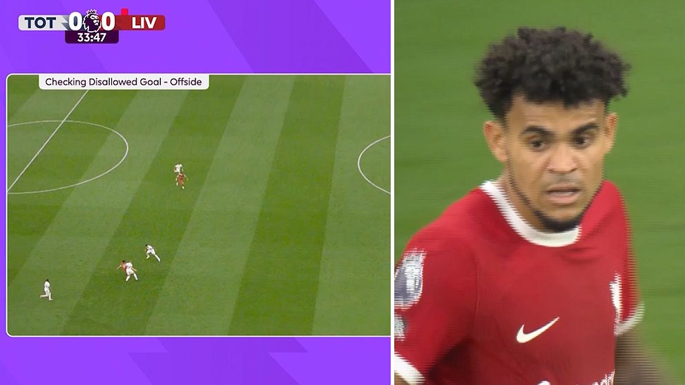 Luis Diaz mål för Liverpool i Premier League mot Tottenham dömdes bort