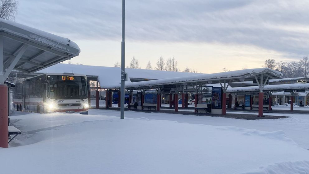 Busstationen i Luleå.