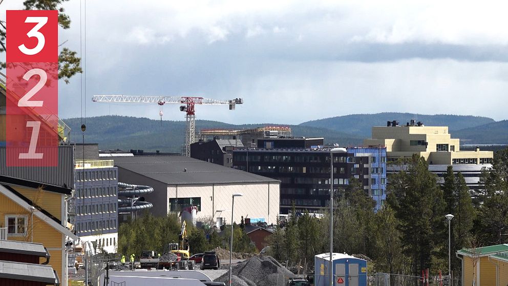 Vy över Kiruna.