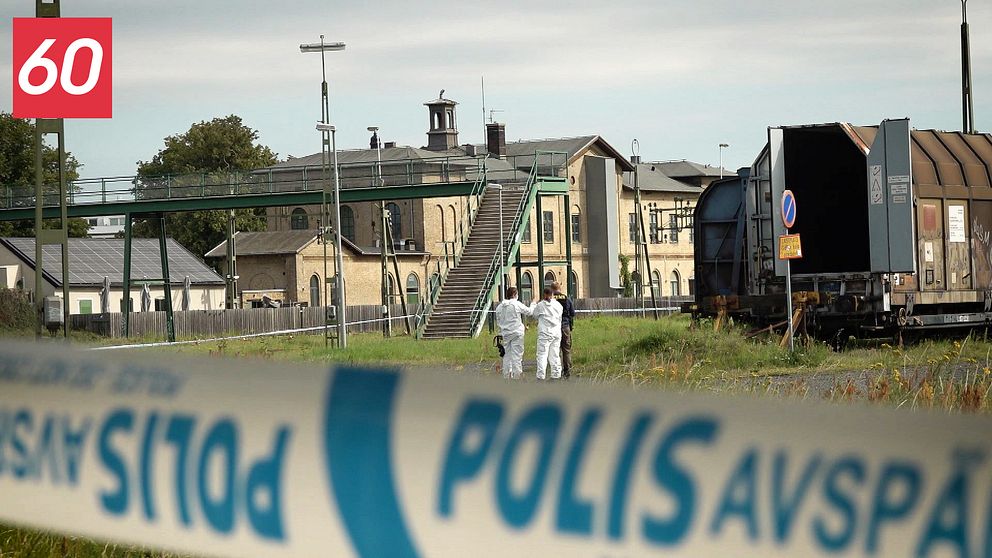 Den gamla järnvägsstationen i Landskrona där flickan hittades.
