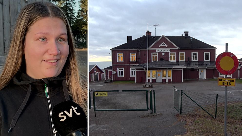 Tanka Eriksson i projektgruppen Glommersbygdens framtid och Parskolan i Glommersträsk.