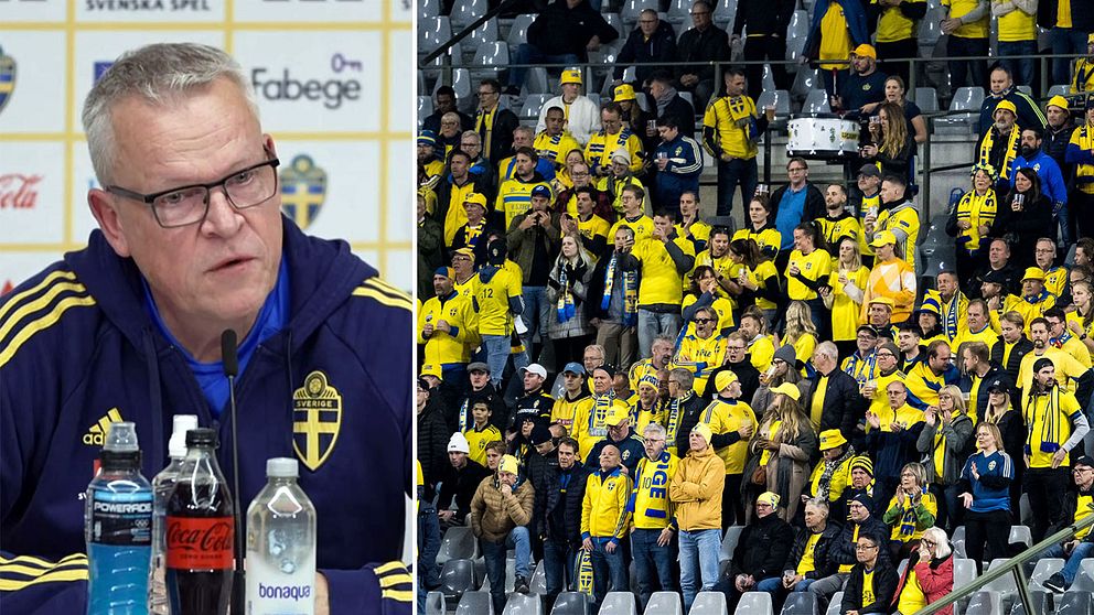 Janne Andersson hyllar svenska supportrarna.