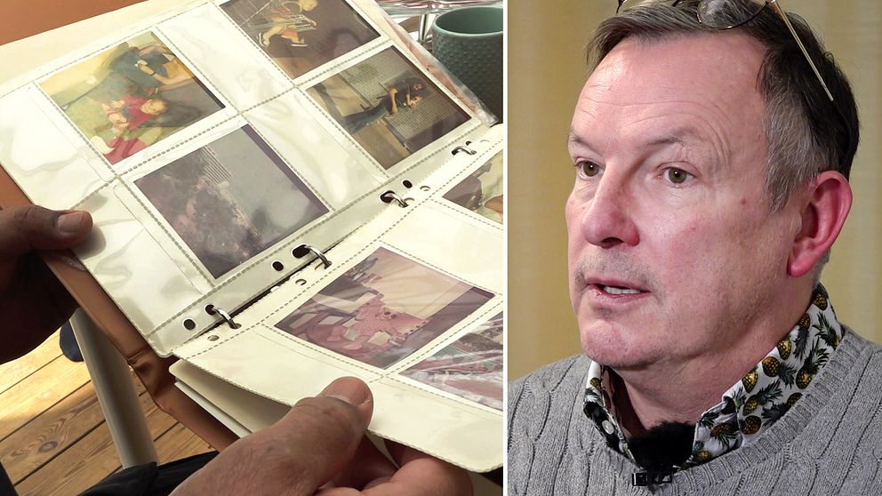 Pappa bläddrar i fotoalbum med bilder på sin döde son Ray – avdelningschef vid socialtjänsten Nordost i Göteborg