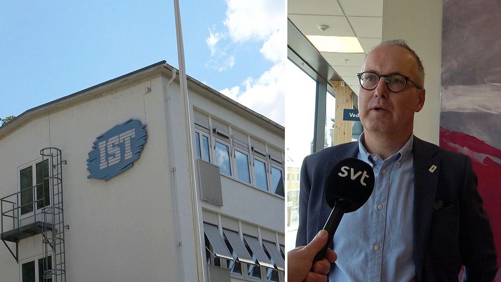 IST byggnad och Anders Elingfors, förvaltningschef på Växjö Kommun