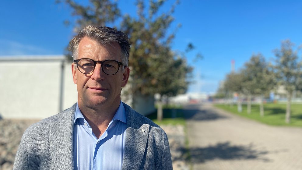 Henric Lidberg, projektansvarig på Vattenfall, står vid Ringhals