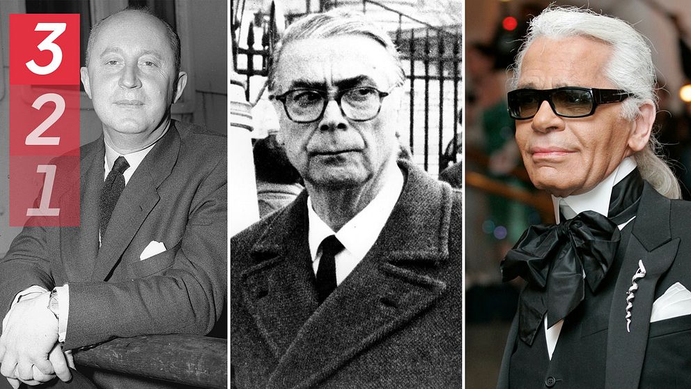 Christian Dior, Cristóbal Balenciaga, Karl Lagerfeld