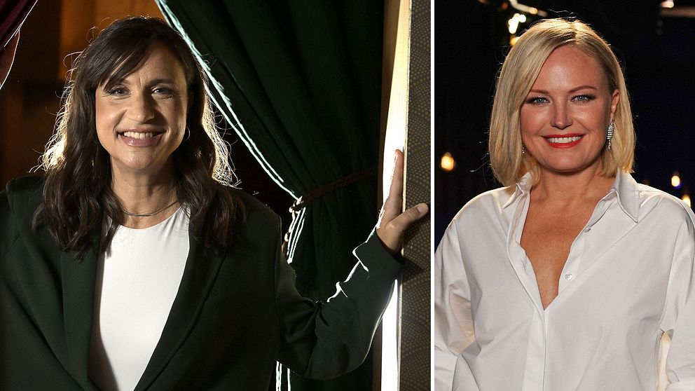 Petra Mede och Malin Åkerman.