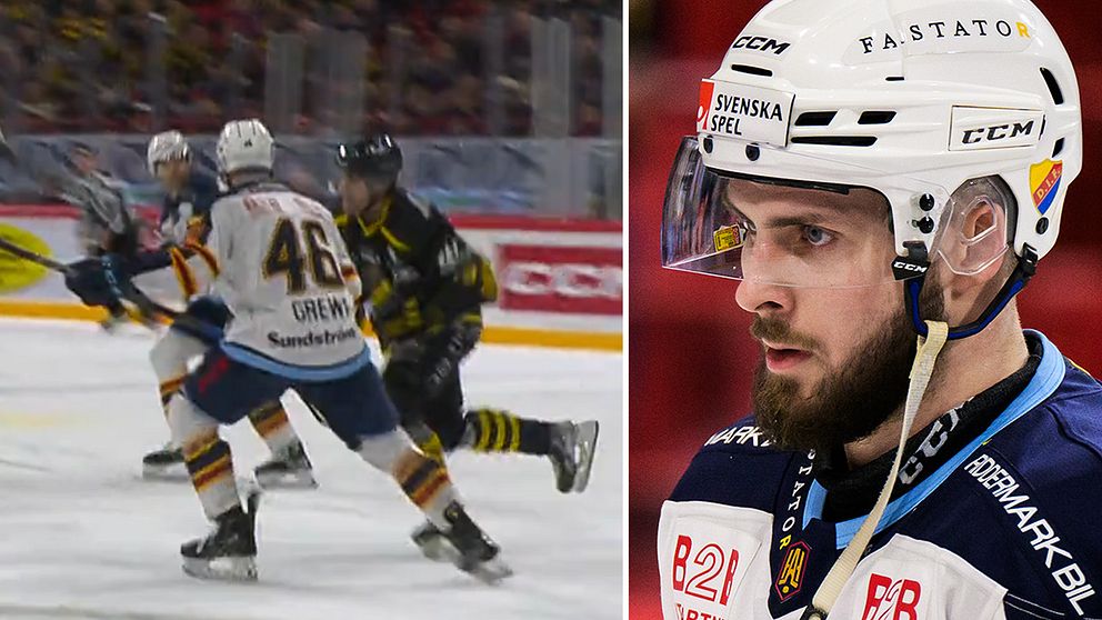 Albin Grewe fick matchstraff i derbyt mot AIK i hockeyallsvenskan