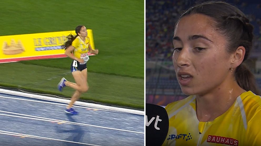 Emilia Lillemo toksågar sig själv efter loppet