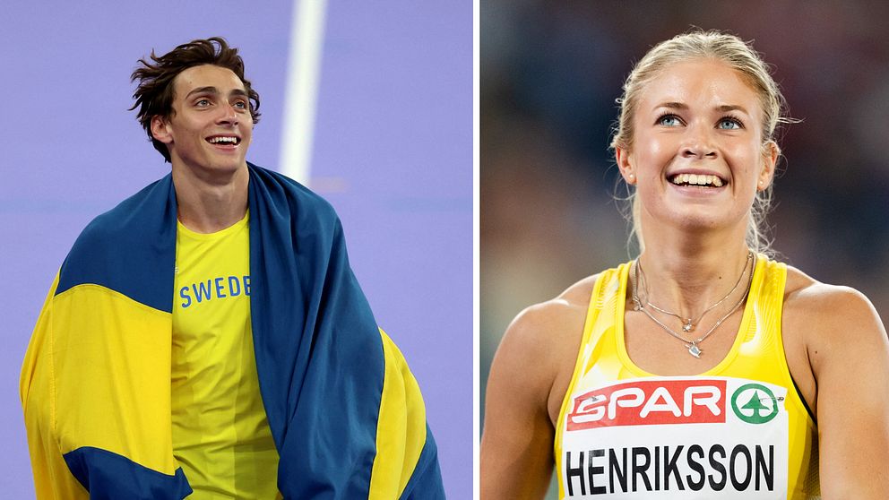 Armand Duplantis och Julia Henriksson