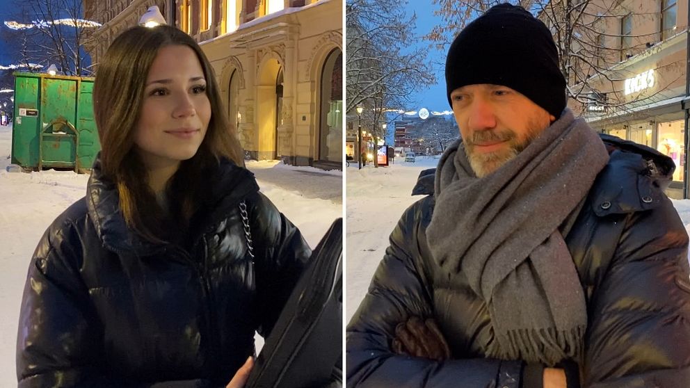 Två av intervjupersonerna i Stenstan i Sundsvall.
