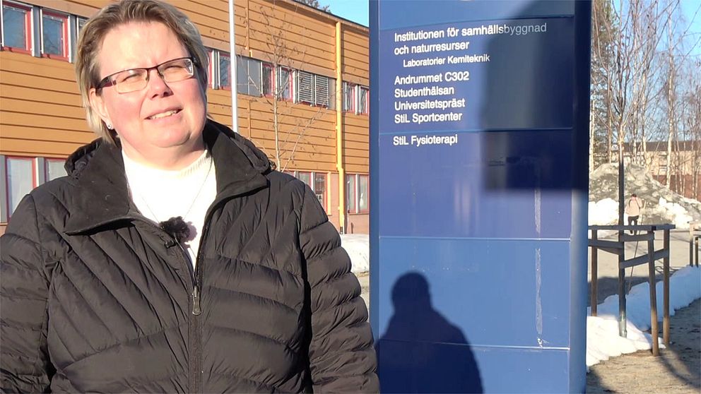 Maria Johansson, prefekt LTU, utanför institutionen.