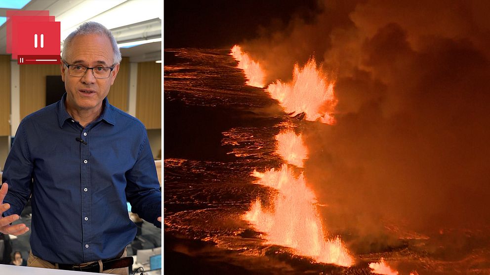 Seismologen Björn Lund om vulkanutbrottet på Island.