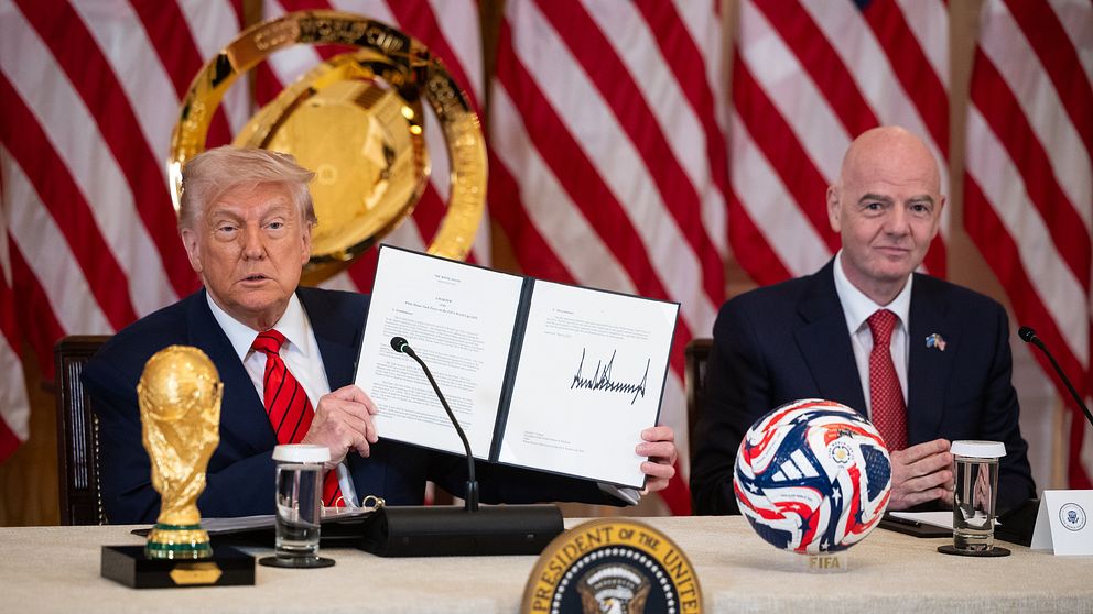 Donald Trump och Gianni Infantino