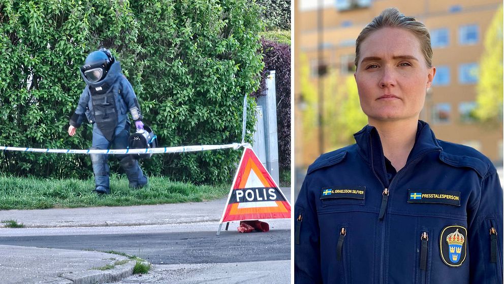 Ett farligt föremål hittades utomhus i Norrköping. Bombskyddet förstörde föremålet på plats.