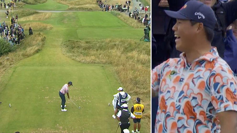 Si Woo Kim gjorde hole in one i The Open.