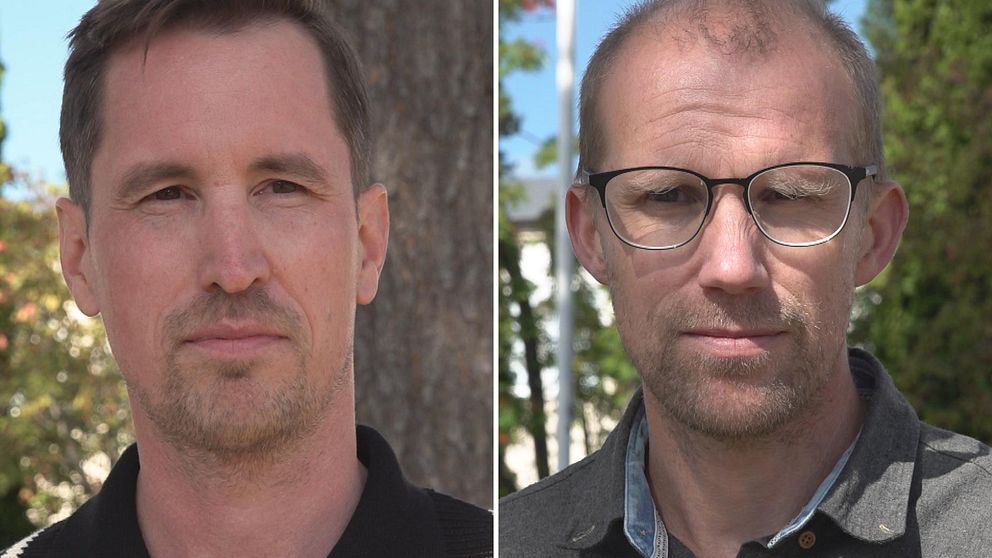 Johan Selin och Johan Sjölund som representerar fackförbundet Sveriges lärare