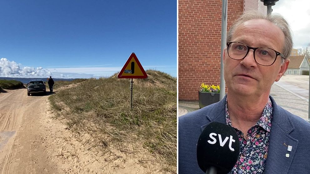 Ove Bengtsson centerpartiet och bilstranden i Laholm.