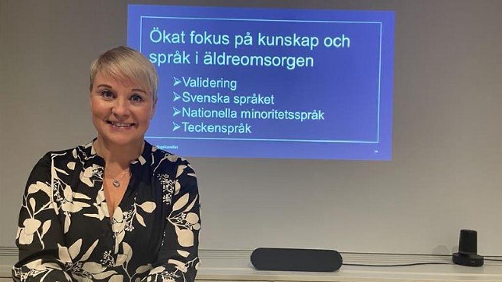 Äldre-och socialförsäkringsminister Anna Tenje