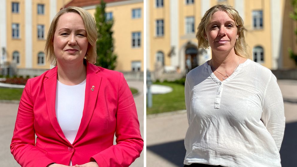 Stephanie Bruksgård (M) och Ulrika Spårebo (S)