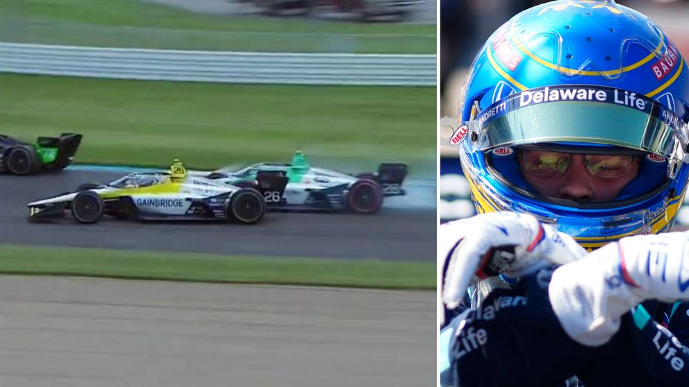 Colton Herta och Marcus Ericsson