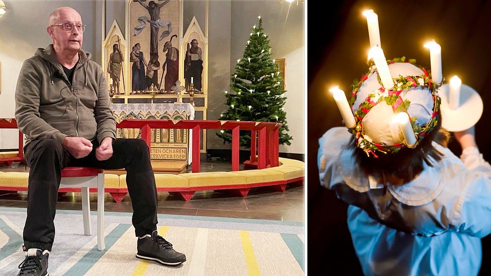 Göran Nilsson, Lions club Luleå, i Luleås domkyrka. Samt en Lucia