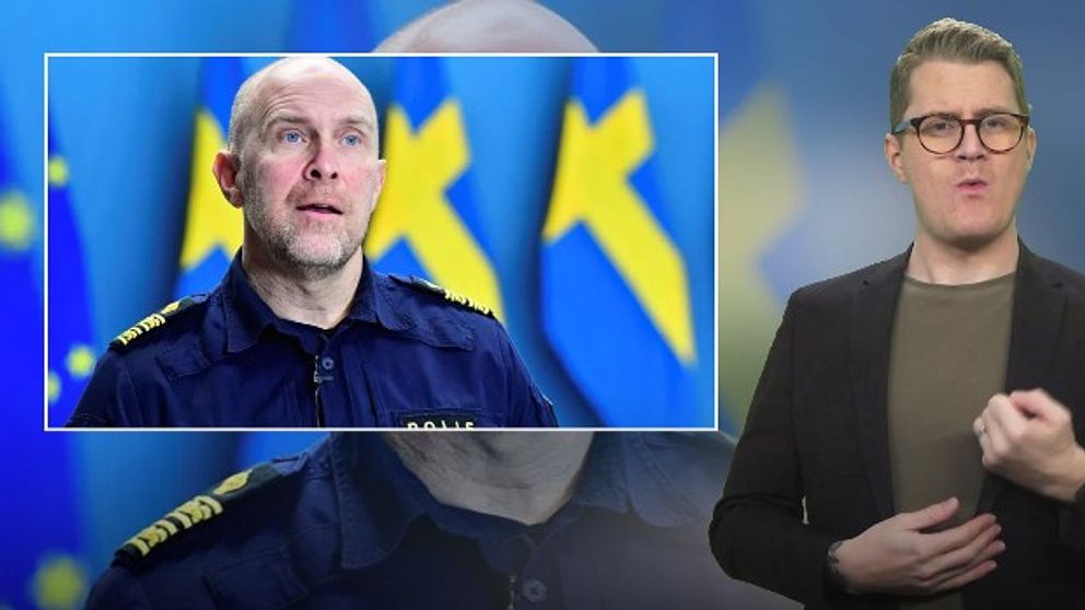 Stefan Hector, biträdande rikspolischef. Programledare