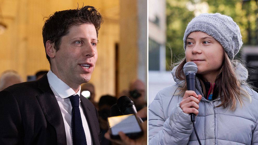 Sam Altman och Greta Thunberg