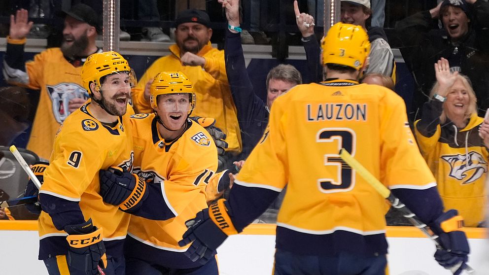 Filip Forsberg gjorde ett hattrick.