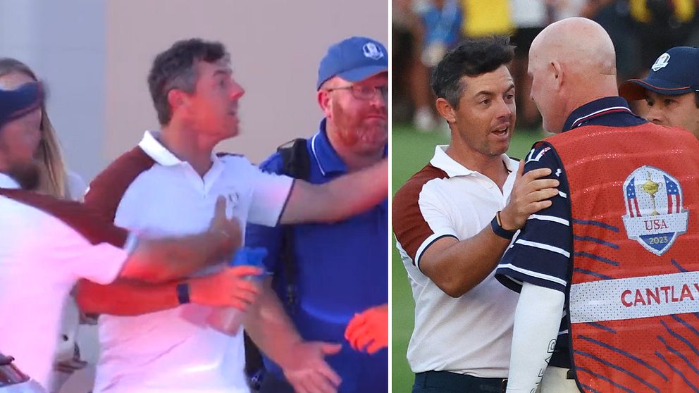 Ryder Cup: Rory McIlroy i bråk med Patrick Cantlays caddie