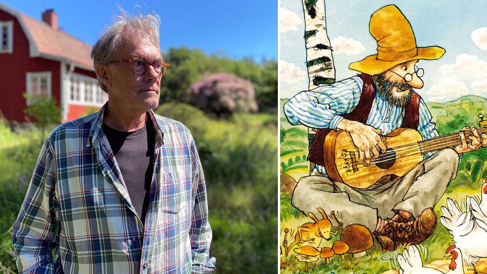 Sven Nordqvist och hans folkkära figur Pettson.