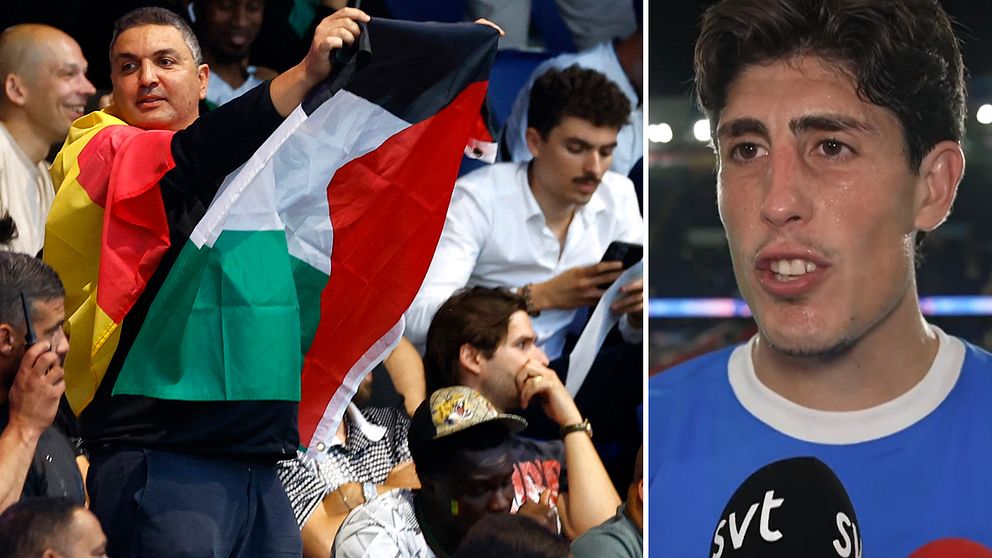 Bild från Israels OS-premiär i fotboll