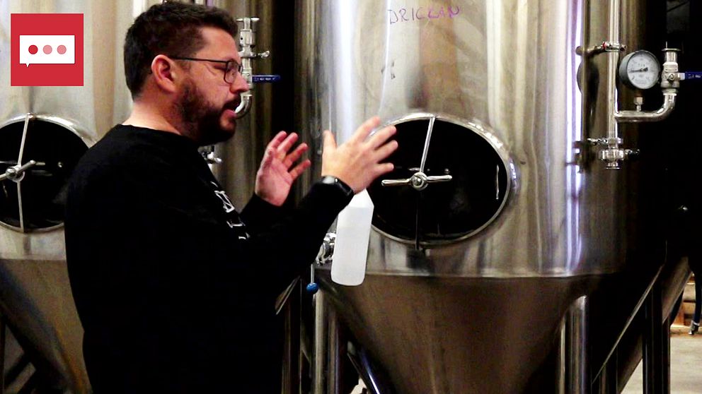 Bild på Mattias Bergström, VD för Bottenvikens Bryggeri.