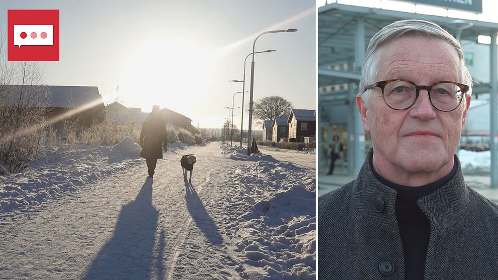 Promenad med hund och forskaren Olov Rolandsson Institutionen för folkhälsa och klinisk medicin, Umeå universitet