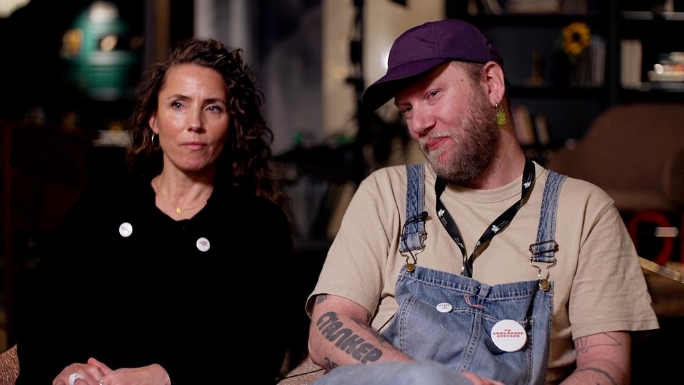 Tuva Novotny och Jimmy Olsson