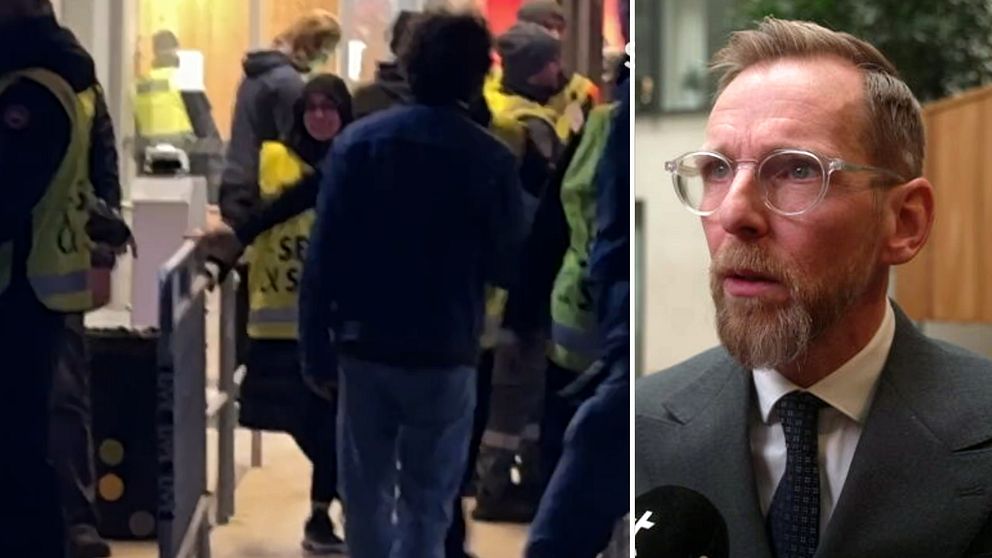 Jakob Forssmed reagerar på SVT:s bilder.