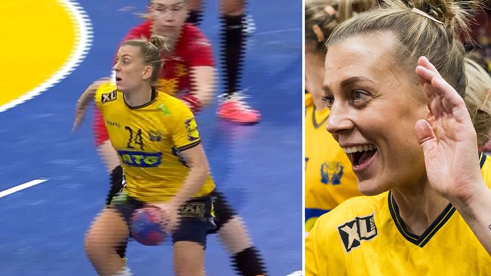 Nathalie Hagman bjöd på uppvisning i handbolls-VM mot Montenegro